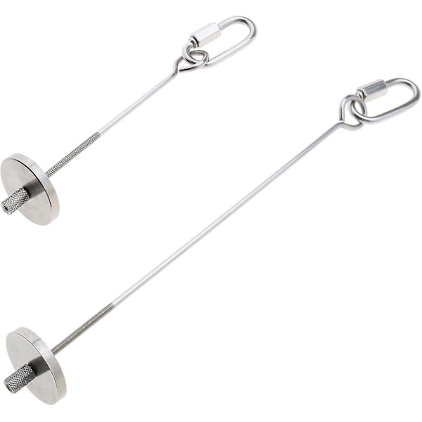 2x Papegøje Spyd Fuglefoderholder Rustfrit Stål 304 Papegøje Frugtholderlegetøj Foderophæng - q36