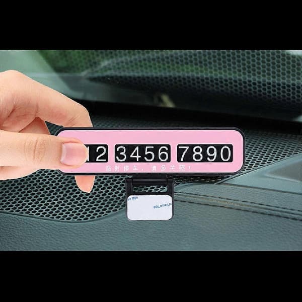 Bilpynt Skilt til midlertidig parkering med telefonnummerark SUV Van