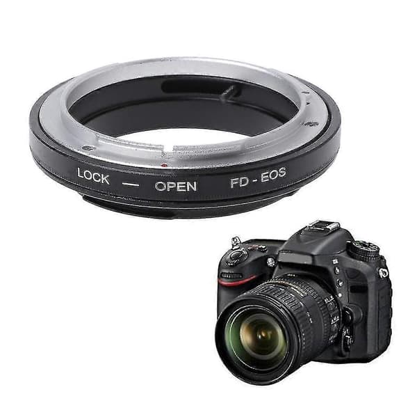 Fd-eos Monteringsadapterring För Canon Fd-Objektiv Till Ef Eos-Kamera Videokamera Ny