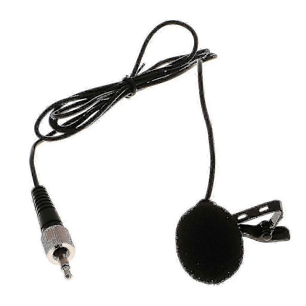 3,5 mm Lavalier Revers Nål Clip-On Mikrofon Mic Til Sennheiser Sort