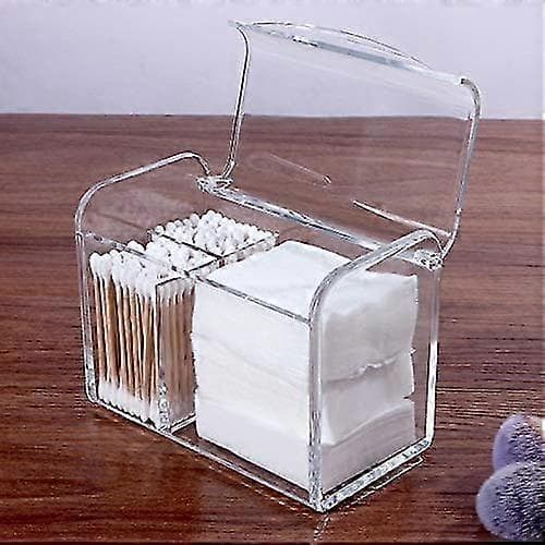 Qtip Behållare Dispenser för Badrumsorganisation, Klar