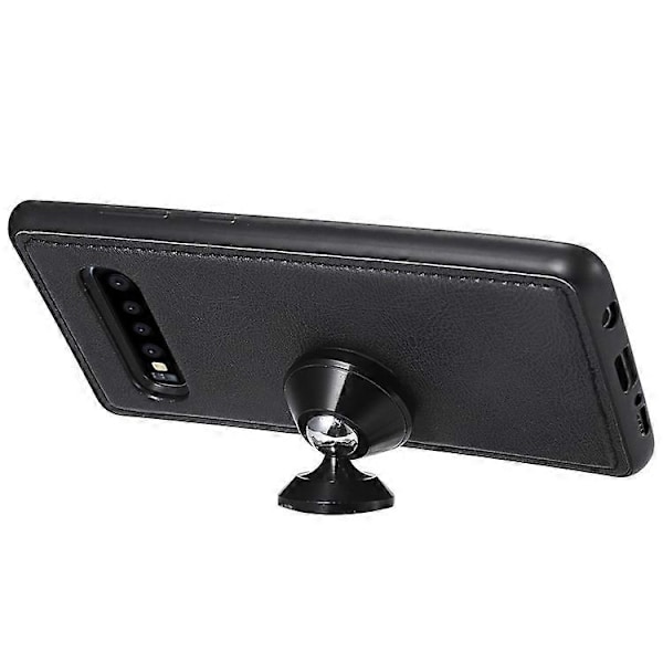 Magnetisk Avtakbart 2-i-1 PU Lær Etui Kompatibelt For Samsung Galaxy S10 Plus Black