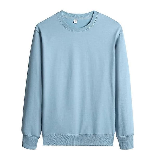 Fleece Tröja Herr Varm Sherpafodrad Tjock Underkläder Vinter Rundhalsad Pullover
