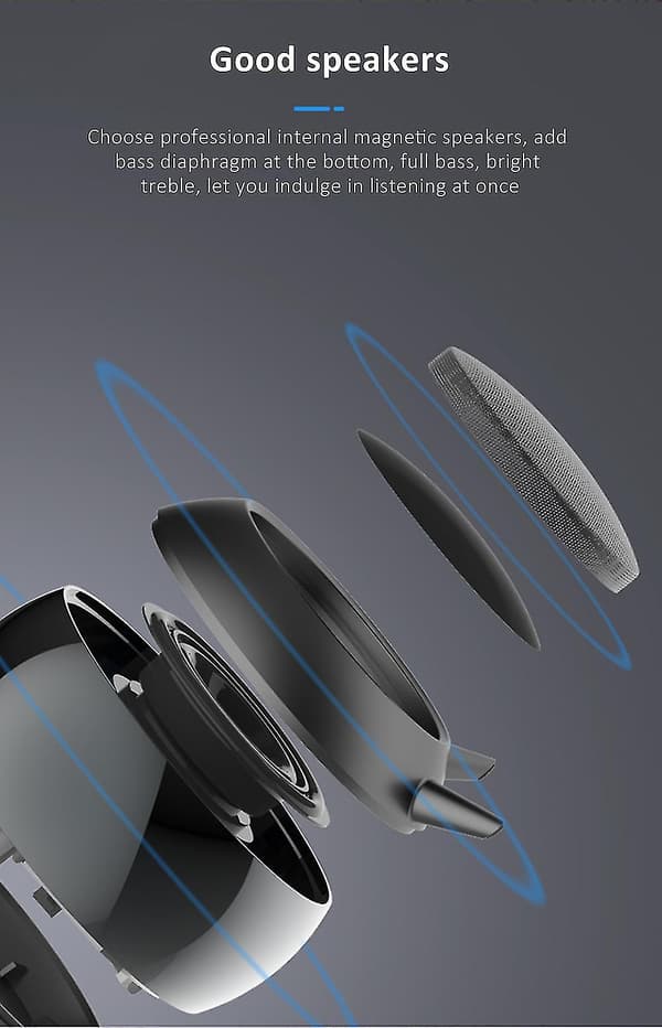 Trådløs Bærbar Bluetooth Høyttaler Høy Definisjon 3D HiFi Surround Spiller