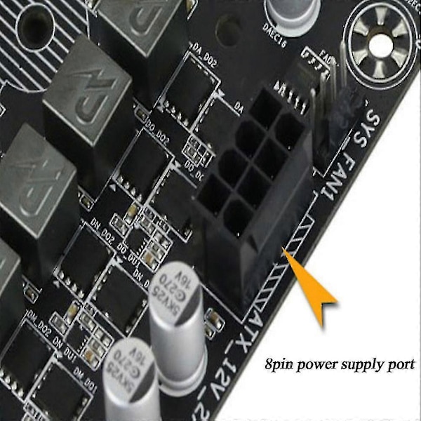 Atx 4 Pin Han Til 8 Pin Hun Eps Strømkabel Ledningsadapter Cpu Strømforsyning