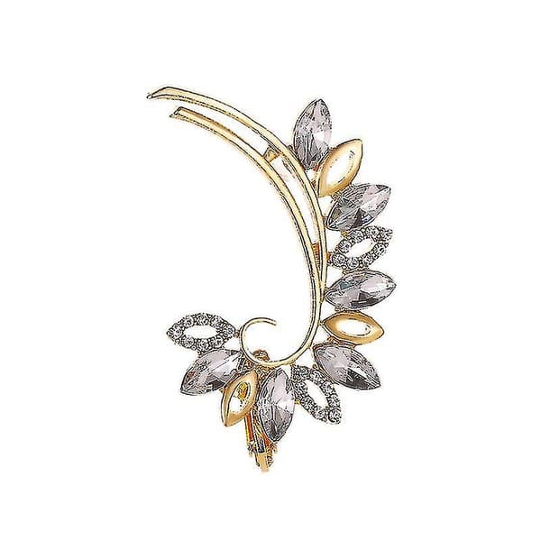 Krystal Rhinestone Øremanchet Wrap Stud Clip Øreringe Uden Hul Til Kvinder Piger Øre