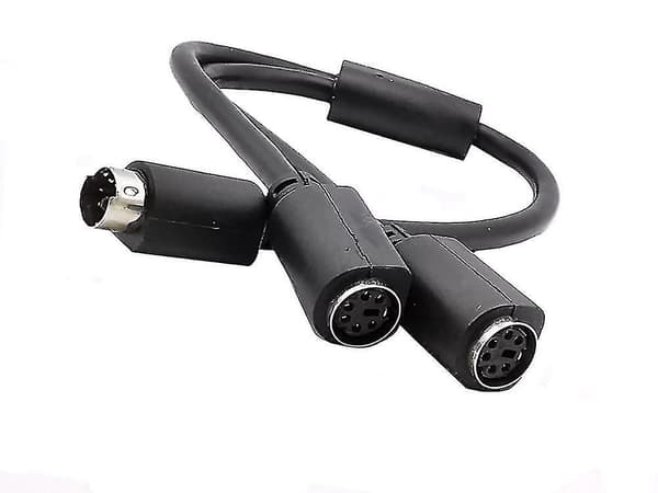 Mini Din 6-pins Splitter Y-adapterkabel 6-pins PS/2 PS2 Datakabel 0,3m 30cm 1ft-e