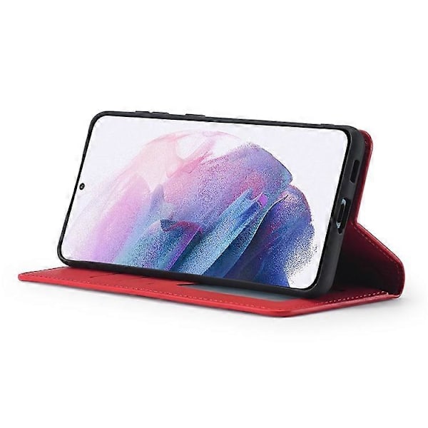FORWENW Kompatibelt för Samsung Galaxy S23+ Hudvänligt Läder Mobiltelefonfodral Ställ Fantasy Series Flip Plånboksfodral Red