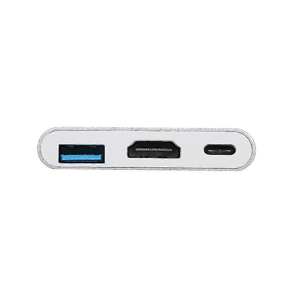 Usb 3.1 Type-c - Usb 3.0/ Hd/ Type-c Hub Usb-c 3-in-1 -sovitin Dongle Dock -kaapelin korvaaja Macbook Prolle, Dell Xps 13:lle
