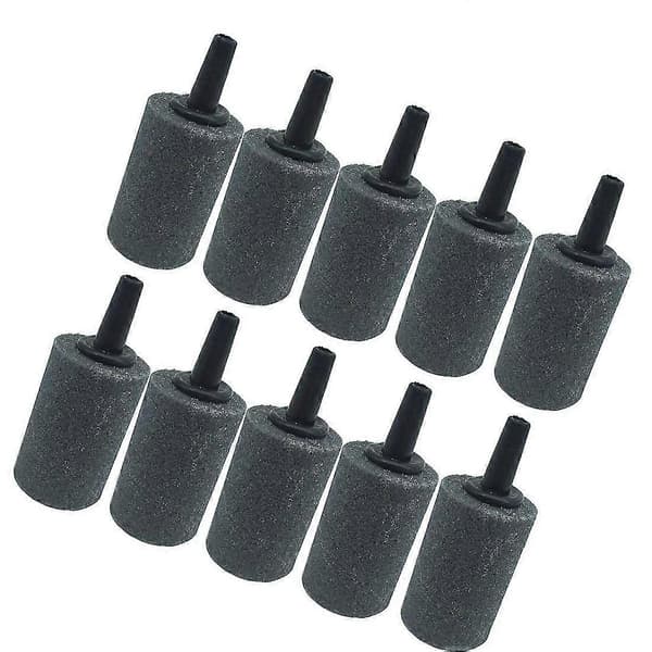 1 tomme luftsten 10 stk. cylinderformet boble diffuser luftsten til akvarium fisketank pumpe og hydroponi