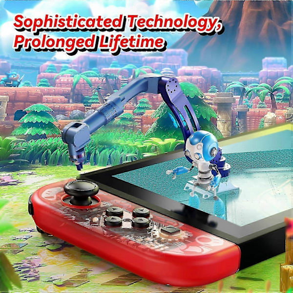 Controller til Nintendo Switch, L/R Controllere med Dobbelt Vibration/Vækning/Bevægelseskontrol Cool Controller - Mario