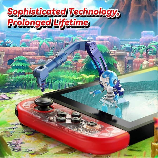 Handkontroll för Nintendo Switch, L/R-handkontroller med dubbel vibration/väckning/rörelsekontroll Cool handkontroll - Mario