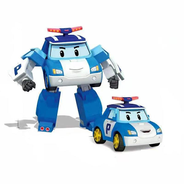 6stks/ set 2023 Korea Speelgoed Polis Robocars Transformatie Robot Poli Roy Amber Anime Metal Toimintafiguuri Sarjakuva Lelu Autolapsi 2