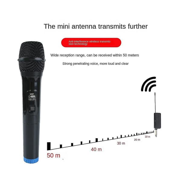 Trådløs Mikrofon Trådløs Håndholdt Uhf Dynamisk Mikrofon Til Konference Karaoke Hjemmecomputer Mikrofon