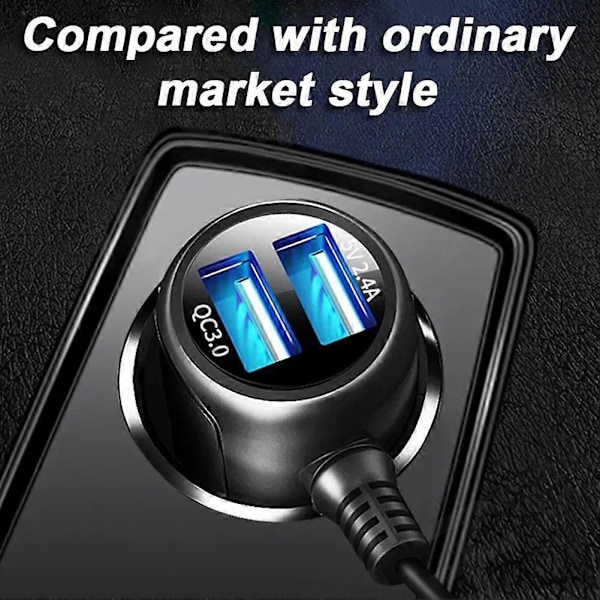 Dash Cam Biloplader Mini USB Kabel Strømkabel Forsyning Til DVR Kamera GPS