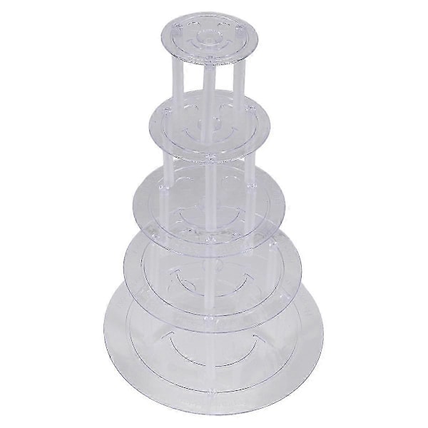 Tårtstöd för flervåningstårtor Tårtställ 5 nivåer (9/12/16/20/26cm) med 20 plastdubb Rail Edition d