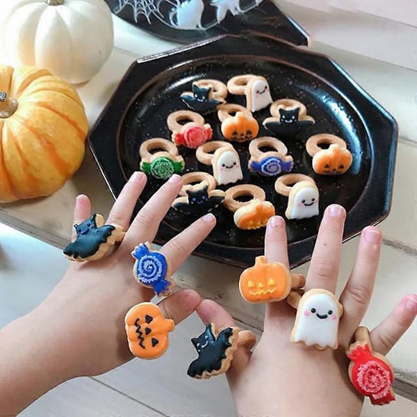 9 stk. Halloween-tema formkager kageform til kreative ring 3D tegneserie bageform