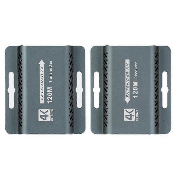 4K 60Hz -Kompatibel Extender til RJ45 60M 120M Extender IR UHD HDR V2.0 1080P RJ45 Video Monitor Extender B EU STIK