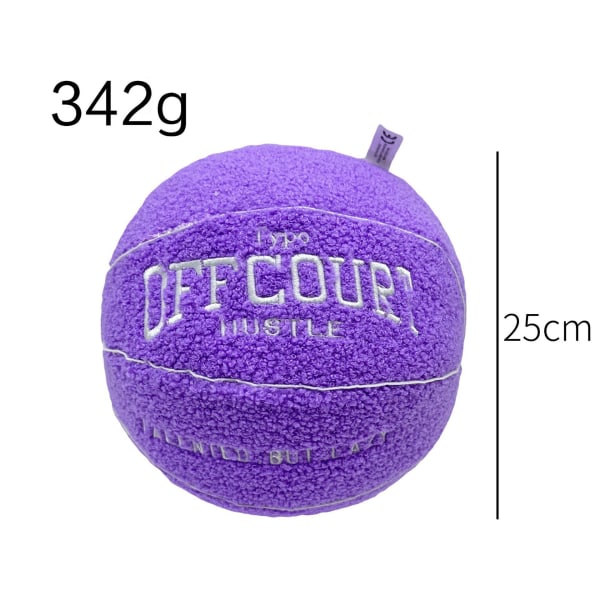 Ny offcourt basket kudde basket kudde plysch leksak docka purple