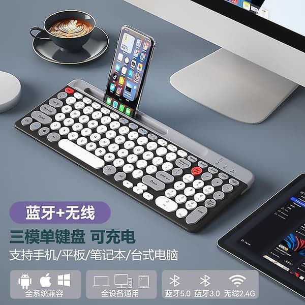 Uppladdningsbart trådlöst Bluetooth-tangentbord och mus-set Tyst Laptop Stationär dator Apple Ipad Android Universal