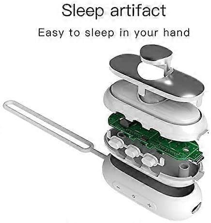 Voksen Insomnia Søvnhjelp CES Mikrostrøm Elektronisk Puls Søvnhjelp Oppladbar Søvnhjelpenhet, 1 stk