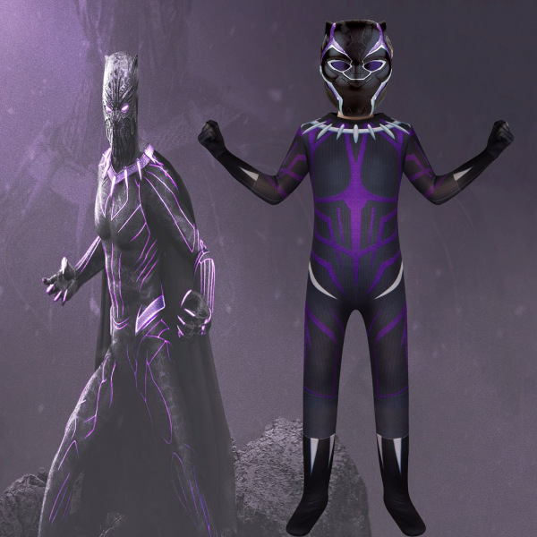 2022 lasten näyttämöasut Black Panther 2 -elokuva Halloween cosplay -mallinnus lavaasuja 120cm