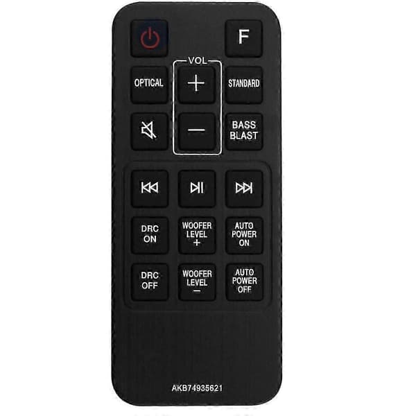 Erstatningsfjernkontroll AKB74935621 for LG Lydplanke SJ2 SJ2.AEUSLLK SJ2.DEUSLLK