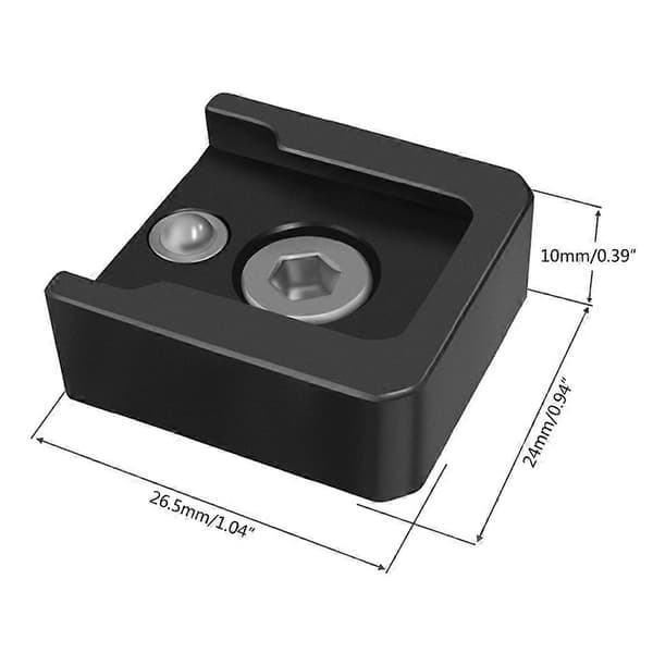1/4 Skruehull Cold Shoe Mount Adapter Base for Kamera Blits Lys Mikrofon
