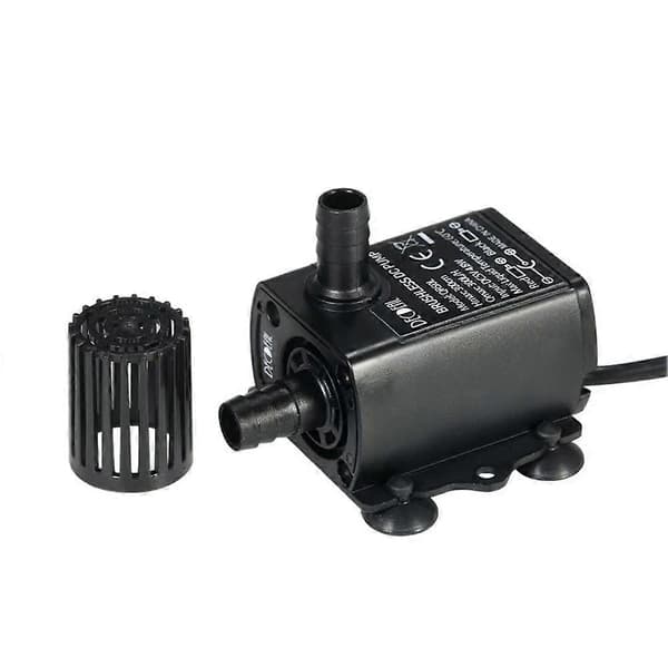Mini Borstlös Vattentät DC5V Fontän Akvarium Dränkbar Oljevattenpump