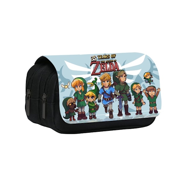 The Legend of Zelda Stationary Pen förvaringsväska Pen pennväska Multi förvaringsväska med stor kapacitet Enkelt rutigt case style 5