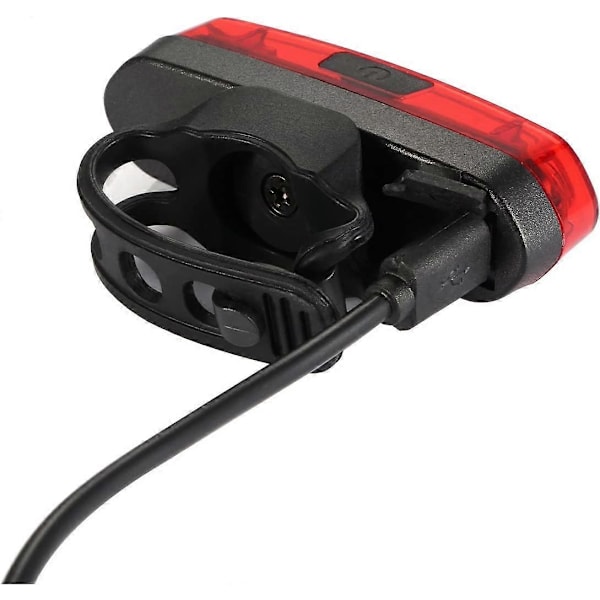Polkupyörän takavalo, USB ladattava LED-pyöränvalo vedenpitävä punainen sininen Cob LED-pyörän takavalot 6 valaistustilalla yöpyöräilyyn