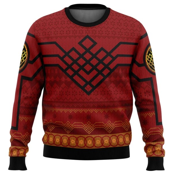 Uusi Syksy/Talvi Uusi muoti Street Sports Topit Joulupaita Deadpool Jolly Red Guy Hot Sale O-kaula-neulepusero Joulupukki style 2 3XL