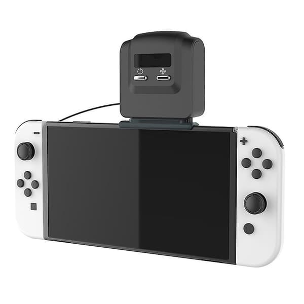 Host Køleventilator Ekstern USB-C Støjsvag Køler Indbygget 1x Varmeafledningsventilator til NS Switch/Swith Lite/Switch OLED Spillekonsol