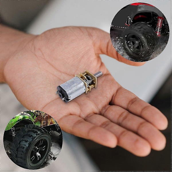DC 6V 10 RPM -nopeuden Alennusmoottori Mini Moottori 2 Liittimellä RC-autolle Robottimalli DIY Moottori SZRH:lle