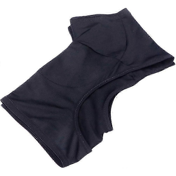 Vaskbar Svedskjold Vest Åndbar Svedabsorberende Vest Toppe Hurtigtørrende Underarms Armhule Fugtpude Vest til Kvinder Mænd Sort Large