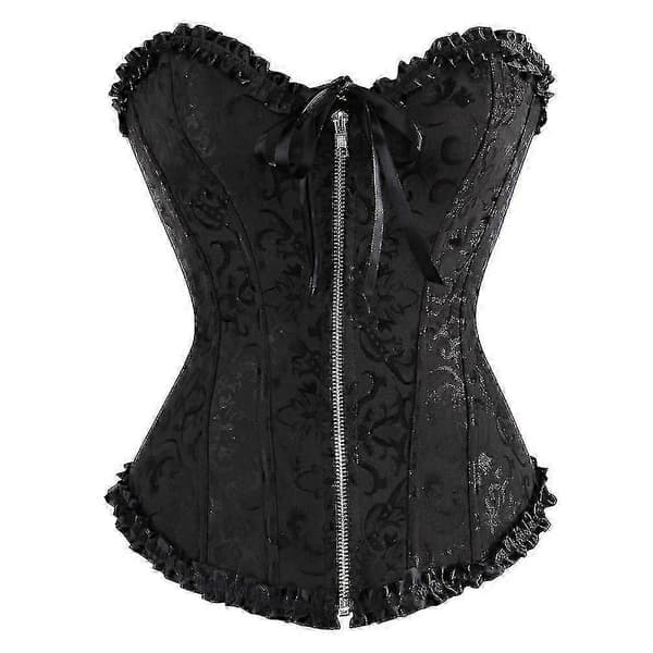 Plus size Dame Snøret Korset Top Overbust Figurformende