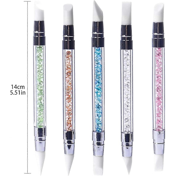 5 stk. Silikone Neglekunst Pen