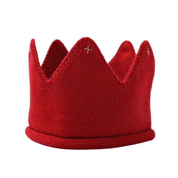 Toddler baby hattu cap Pehmeä pipo pääpanta valokuvaustarvike koristelu Red