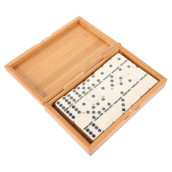 1 Set Hushållsdomino Leksaker Intressanta Dominobitar Interaktiv Simulerad Antik Domino