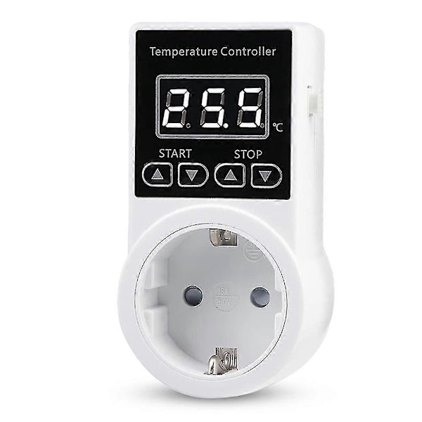 1 st Termostatuttag med Sensor, Digital Temperaturregulatoruttag, Vattentät Temperatur S