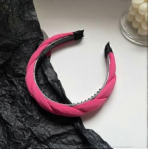 Flettet Twisted Hårbånd Pink