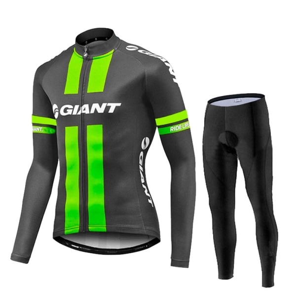2023 Spring Långärmad Cykeltröja Set GIANT Mtb Cykelkläder Cykel Maillot Ropa Ciclismo Mans Cykelkläder Cykling Gold 3XL