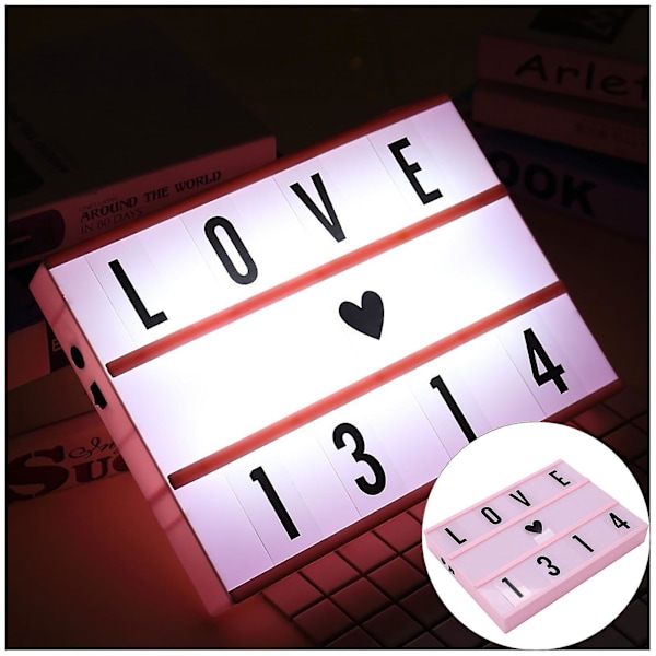 DIY Kombinations Puslespil Alfabet Boks Lampe Valentinsdag Bekendelse Jul Q