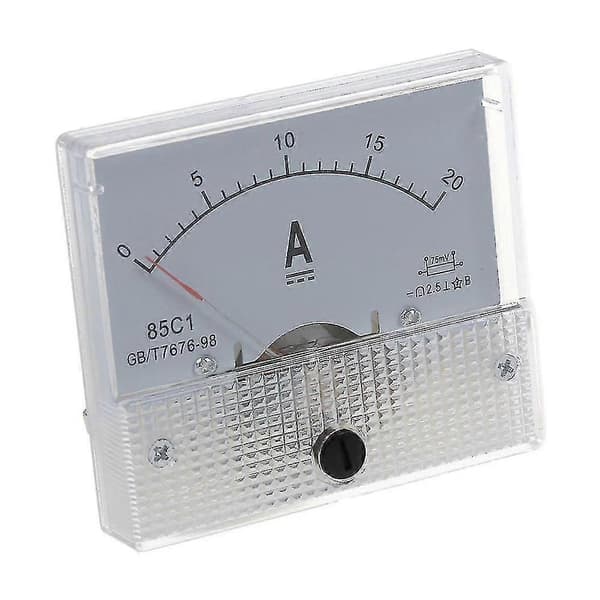 Ny 20a Analog Ampere Panel Meter Strøm Amp