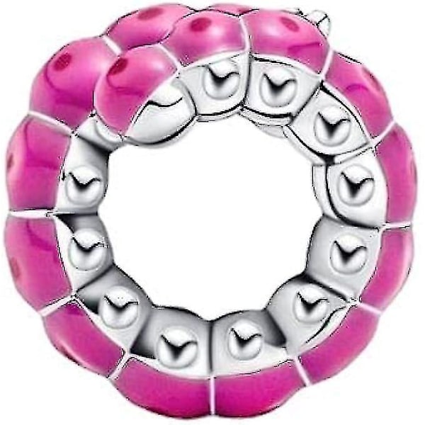 Sød Krøllet Caterpillar Charm Vedhæng 925 Sterling Sølv Charm Bead Vedhæng, sølv