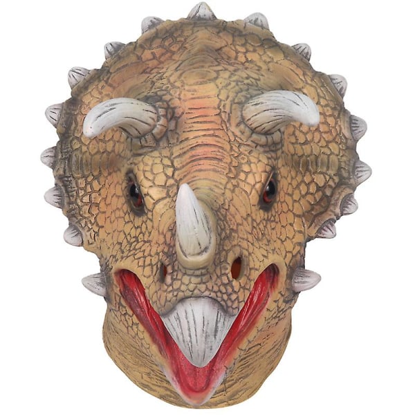 Dinosaur World Mask med öppningskäke Tyrannosaurus Rex Halloween Cosplay Kostym Barnfest Karneval Rekvisita Helhuvudhjälm