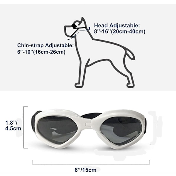 Små Hundesolbriller Vandtætte, Vindtætte og UV-sikre Kæledyrssolbriller Hundegoggles til Hunde, Hvalpe og Katte (Pink)