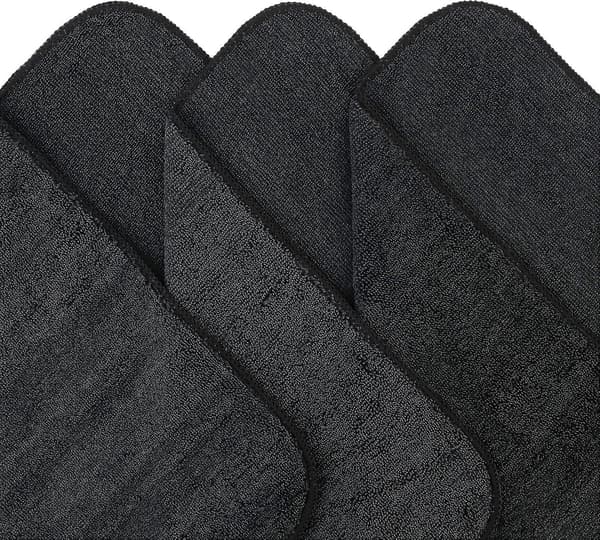 Premium-mikrokuituliina, 30 x 30 cm (12 kpl) (musta)
