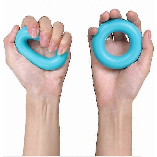 Håndgrebstræner, 3 stk. Fingerstrækker Modstandsbånd Styrketræner til Muskelstyrkelse, Klatring, Skadesrestitution (30lb, 40lb, 50lb)