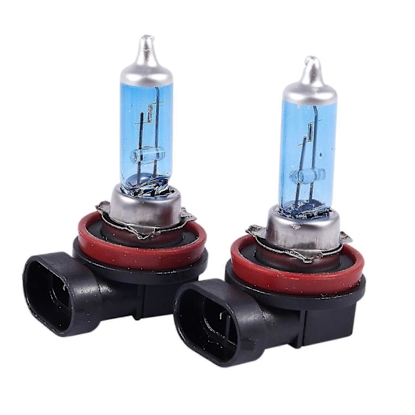 2 stk. H11 100w Super Hvite Xenon Halogen Lyspærer